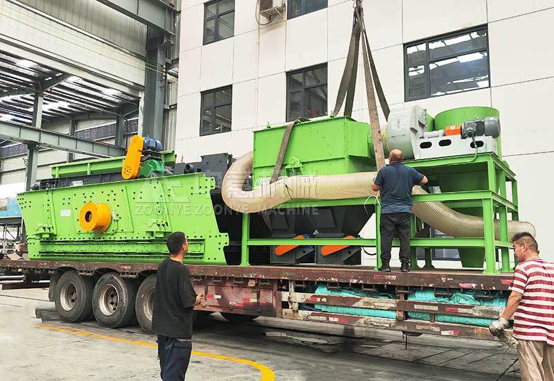 雙層弛張篩+臥式負(fù)壓風(fēng)選機(jī)